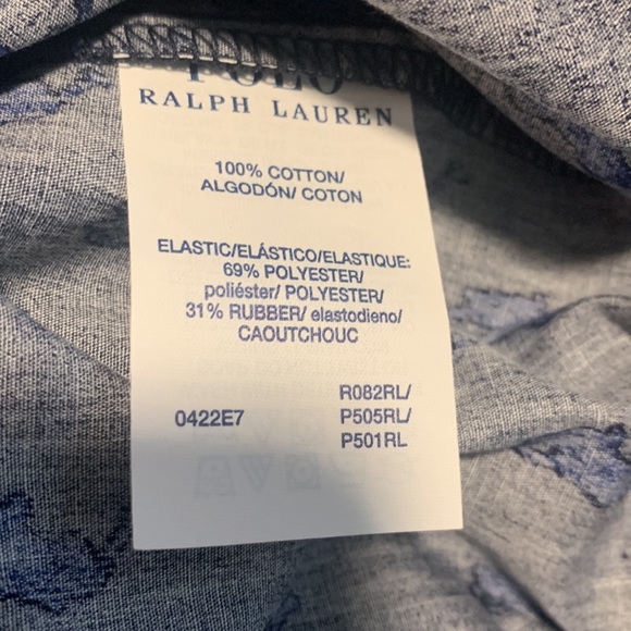 POLO RALPH LAUREN All Over Pony Player Woven Sleepwear NWT size Medium - Picture 6 of 6